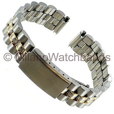 Correa de reloj de acero inoxidable con hebilla plegable Graham de 12-15 mm T445 Foto 1 de 4