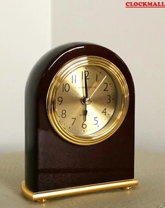 Cambridge Quality Solid Timber Table Desk Clock Alarm Piano Finish T001 - Picture 1 of 1