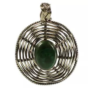 Malachite & Sterling Silver Pendant - Picture 1 of 1