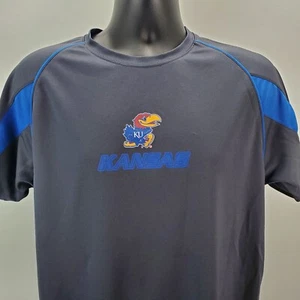 NCAA College University of Kansas Jayhawks Herren Large Dri-Fit Hemd grau - Bild 1 von 9