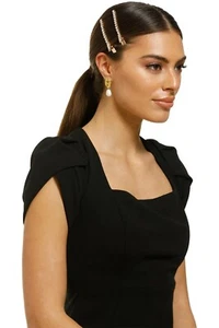 MORGAN AND TAYLOR Keisha Hair Clip Set of Two Gold Diamantes - Bild 1 von 1