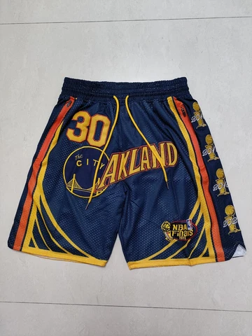 Golden State Warriors Navy Men Basketball Shorts Stitched Finals 2022 Curry Cover