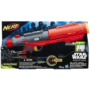 Pistola de juguete Nerf Star Wars Dart Blaster Rogue One Imperial Death Trooper GlowStrike - Imagen 1 de 5