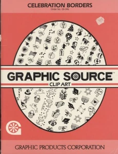 GRAPHIC SOURCE Clip Art Book Celebration Borders 1991 Holidays Symbols Icons - Imagen 1 de 5