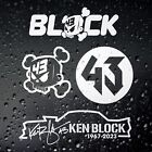 Ken Block Tribute Sticker (x4) Set - Car Window Bumper Decal Drift