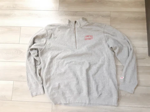 League : Stanford University 1/4 Zip Pullover Sweatshirt Gray XL #C Cover