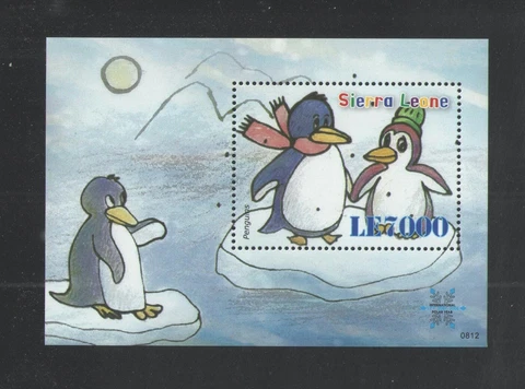 2008 SIERRA LEONE { PENGUINS } SOUVENIR SHEET MNH Cover