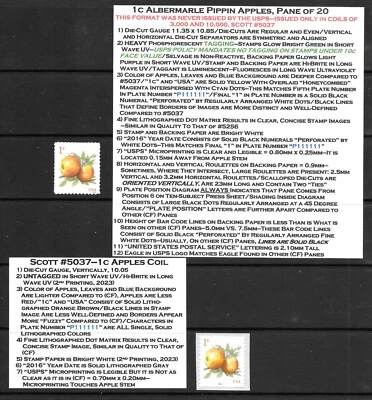 Complete Set of 6 Low Value Genuine Fruit Stamps AND their CF  Counterparts - Image 1 of 4