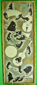 Jazz Vignette um 1950 Acryl von Morris Anderson - Bild 1 von 10