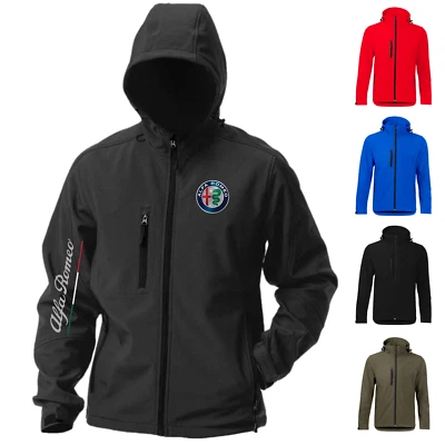 Alfa Romeo Softshell Bekleidung Herren Motorrad Rallye Regenjacke Winter - Bild 1 von 4