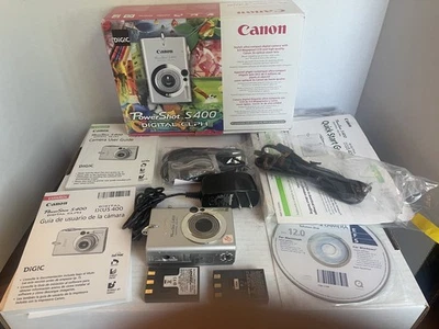 Canon PowerShot S400 Digital  ELPH 4.0MP 3x Digital Camera - Silver Untested - Image 1 of 4