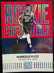 2017-18 Panini Status #21 Markelle Fultz Rookie Credenciales Rojo #/299 - Imagen 1 de 2