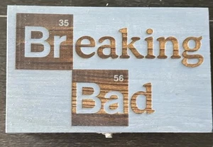 Breaking Bad Laser Engraved Decorative Keepsake Box Stained 8.3 X 5.2 X 3.5 Inch - Picture 1 of 5