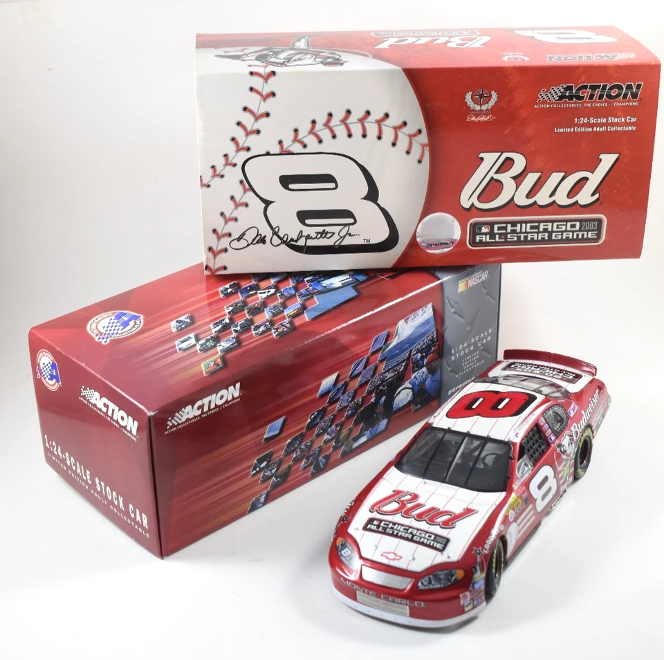 Dale Earnhardt Jr #8 Budweiser 2003 MLB All Star Game Acción 1/24 IOB Foto 1 de 4