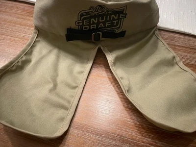 RARO Sombrero de Senderismo Exterior de Colección Beige Miller Genuino Borrador con Solapas para el Cuello MGD Foto 1 de 3