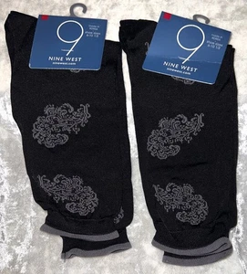 2 Nine West schwarze Socken 6-10 1/2, wadenlang - Bild 1 von 2