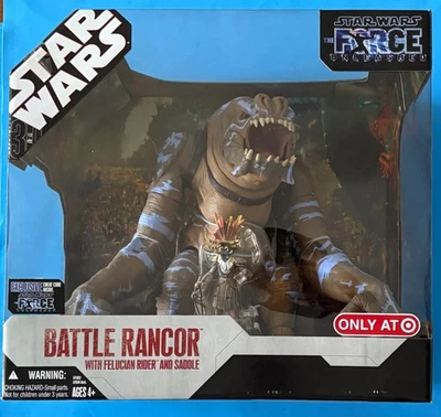 STAR WARS 30TH BATTLE RANCOR & FELUCIAN RIDER FORCE UNLEASHED TARGET EXCLUSIVO Foto 1 de 2