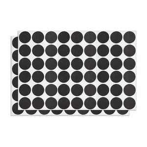 2Sheet 108pcs 21mm(Dia) Screw Hole Cover Sticker Furniture Hole Cap Black-Brown - Picture 1 of 6