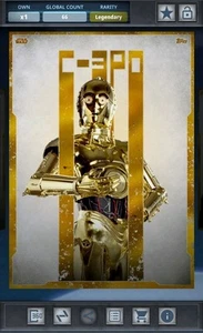 Star Wars DIGITAL Card Trader Revenge Of The Sith Box Legendary C-3PO - Picture 1 of 2