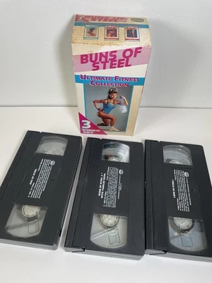 Buns Of Steel: Ultimate Fitness Collection VHS 3 Tape Set Tamilee Webb Tested - Image 1 of 2