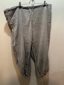 VTG Military Gas Protective Pants Mens Large Drawstring 60s Cold War Era Oversiz - Picture 1 of 7