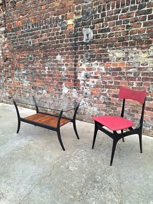 Table basse vintage, meuble ancien - Photo 1/3