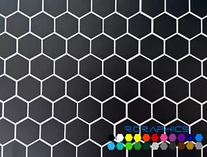 Honeycomb - 2.7cm 2xA3 Sheets - vinyl stickers decals - Picture 1 of 3