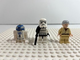 LEGO Starwars: Obi-Wan Kenobi + R2-D2+ Sandtrooper minifigs only from 8092