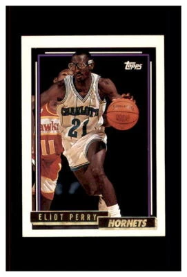 1992-93 HORNETS Topps Gold #198G Elliott Perry  - Image 1 of 2
