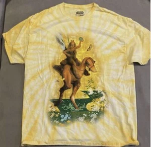 Rare Mad Engine Star Wars Jar Jar Binks Tie Dye Graphic T Shirt Adult Medium - Picture 1 of 2