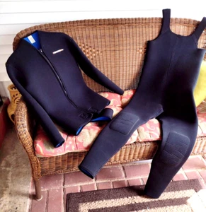 Henderson 2 Piece Dive Suit Scuba Diving Water Wet Suit Top & Bottom L - Bild 1 von 5