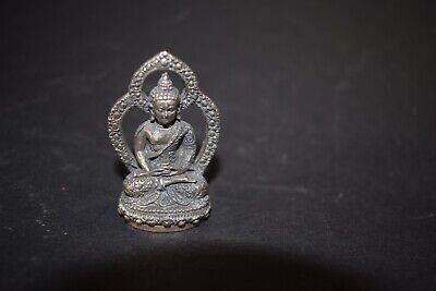 Buddha Mit Aureole-Tibet, Bronze-versilbert, 46mm • 1€