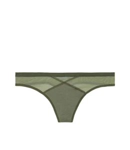 Victoria's Secret PINK Sheer Mesh Thong Panty Sage - Picture 1 of 3