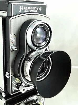 Capucha de sombra Flexaret Meopta bayoneta redonda B40 metal usada Foto 1 de 4