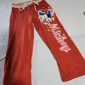 Disney kids size XS orange sweatpants Mickey Mouse - Picture 1 of 13