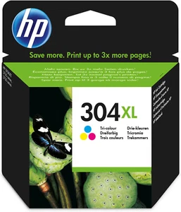 HP 304XL Tri-color Original Ink Cartridge - Zdjęcie 1 z 5
