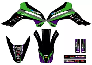 2021-2022 KLX 140 R RL SURGE Green Senge Graphics Kit Compatible with Kawasaki - Bild 1 von 10