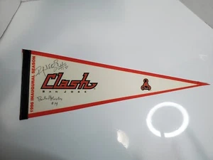 Vintage MLS San Jose Clash Soccer Pennant 1996 Inaugural Season - Picture 1 of 12