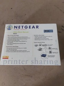 NETGEAR PS101 Mini serveur d'impression, port parallèle vers Ethernet pour Windows - Photo 1/5
