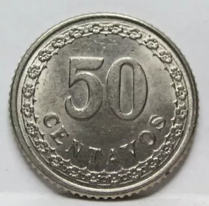 PARAGUAY Republik 50 Centavos 1925 UNC Sternkranz Südamerika Nickel #A41 - Bild 1 von 6