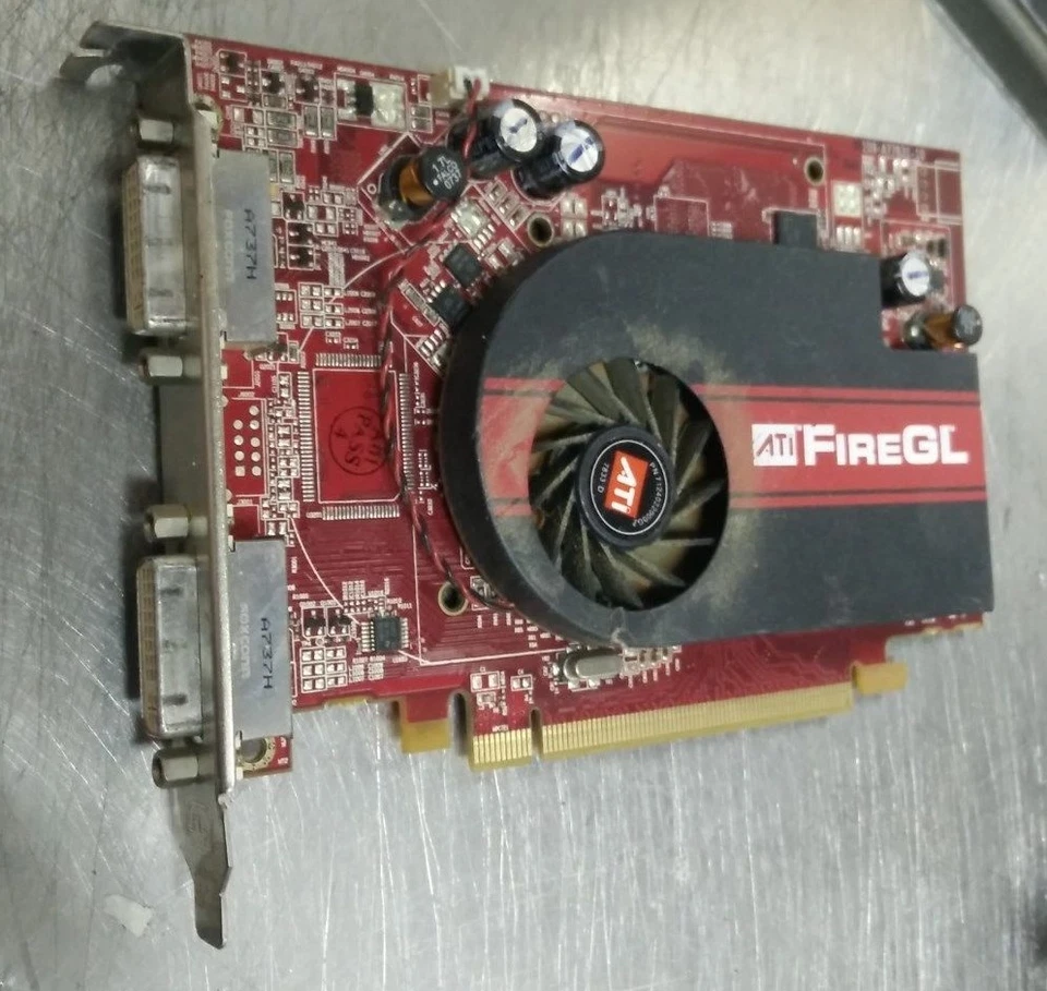 ATI FireGL V3550 109-A77631-10 256MB DDR2 PCIe Dual DVI Video Card - Image 1 of 1