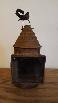 Antique Early 19th Century Tin Lantern With Handle - Image 1 of 4