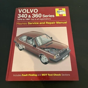 Volvo 340 e 360 Haynes Manuale Officina Proprietari dal 1976 al 1991 Tutti i Modelli Rigido - Foto 1 di 4