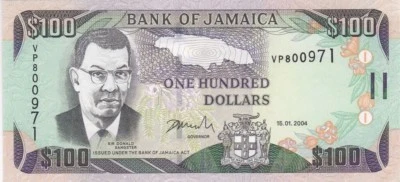 JAMAIQUE : 100 DOLLARS 2004 NEUF - P.89d - Photo 1/2