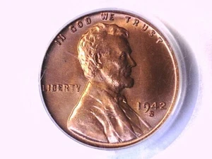 1942 S Lincoln Wheat Cent PCGS MS 66 RD 7906820 - Picture 1 of 3