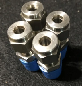 4x Ham-let, 768HL, SS, 1/4" T X 1/4" MNPT 316 SS - Bild 1 von 5