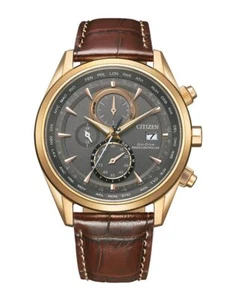 Citizen Eco-Drive AT8263-10H Solar Radio Reloj Hombre Dorado - Imagen 1 de 1