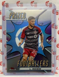 LORZENO INSIGNE  Prized Footballers TORONTO FC 2023 Topps Finest MLS Soccer PF-4 - Picture 1 of 2