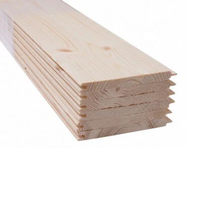Perline in legno di abete austriaco qualità A/B doghe incastro mm 20x150 - Immagine 1 di 4