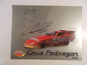 SIGNED 2006 Cruz Pedregon Advance Auto Parts NHRA Funny Car Hero Card